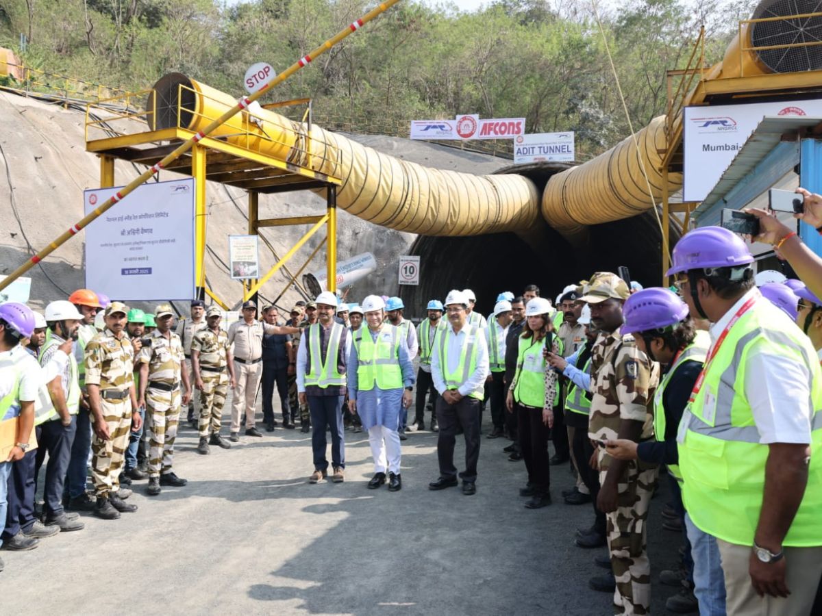 Railways Minister Ashwini Vaishnaw Inspects Mumbai Bullet Train Tunnel Construction