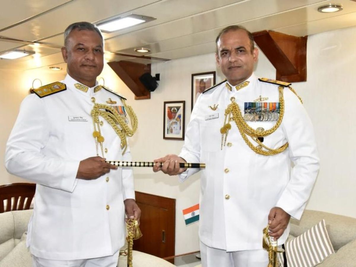 Rear Admiral Gurcharan Singh, took over command of Eastern Fleet