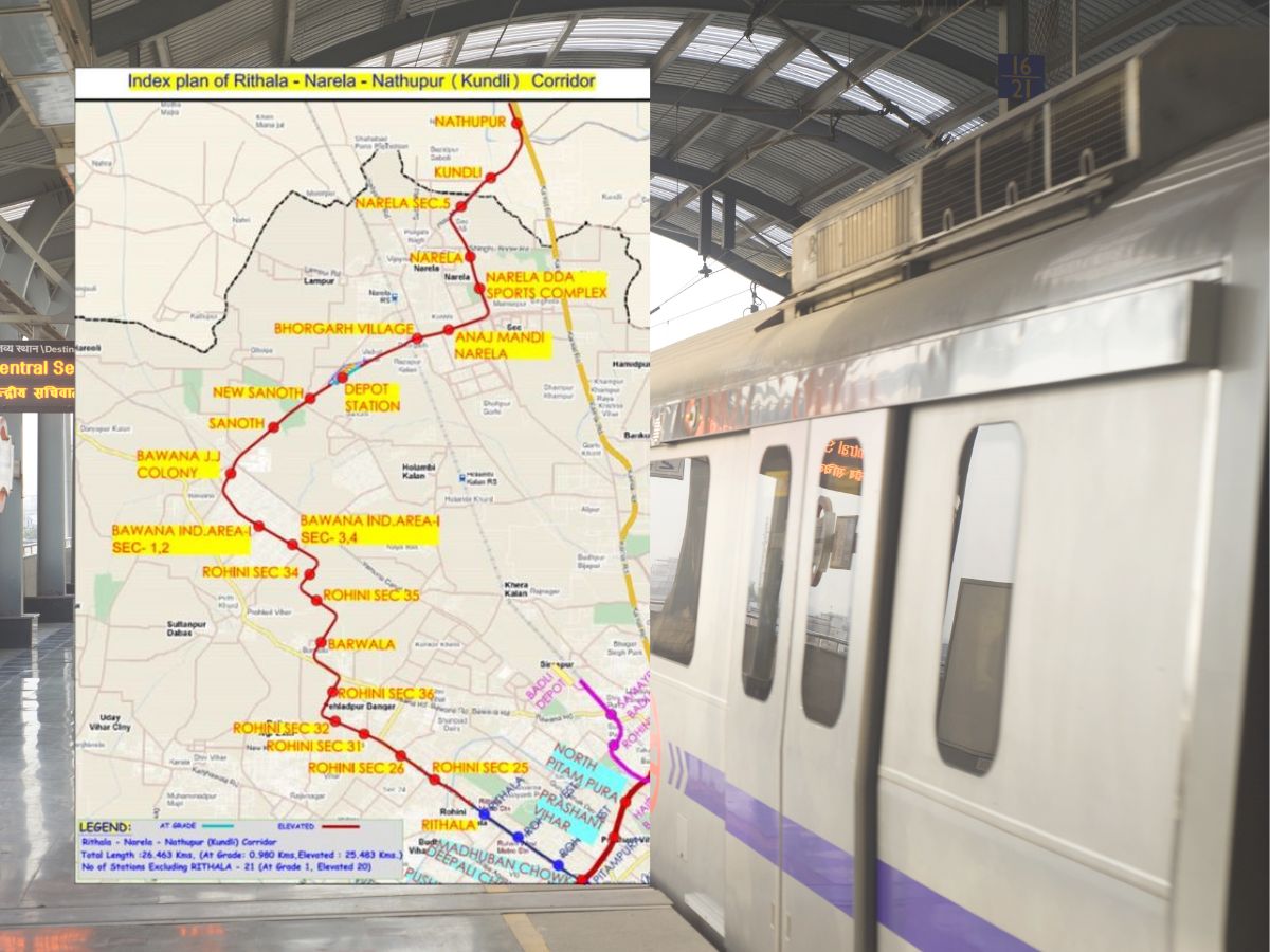 Rithala-Narela corridor of DMRC possibly be extended