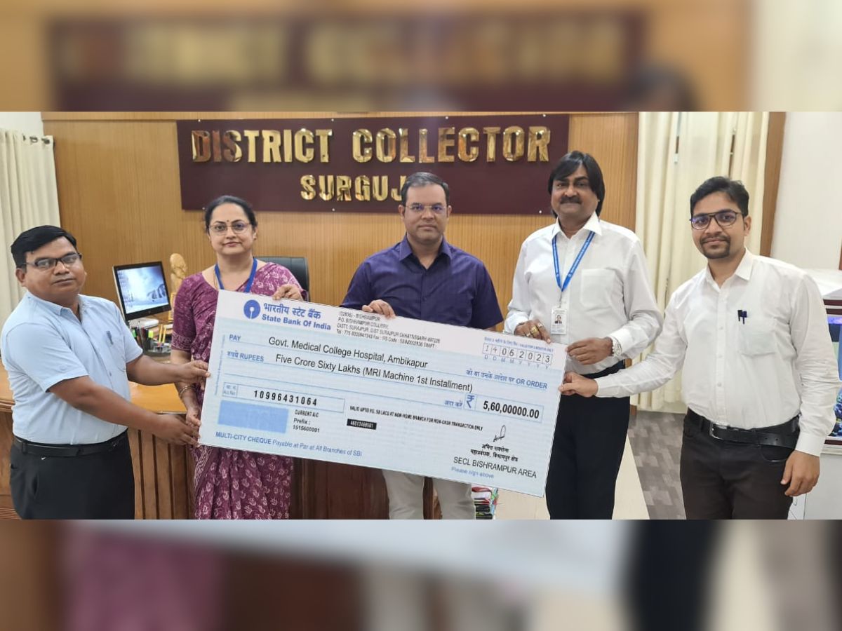 SECL under CSR released Rs 5.60 cr for MRI machine