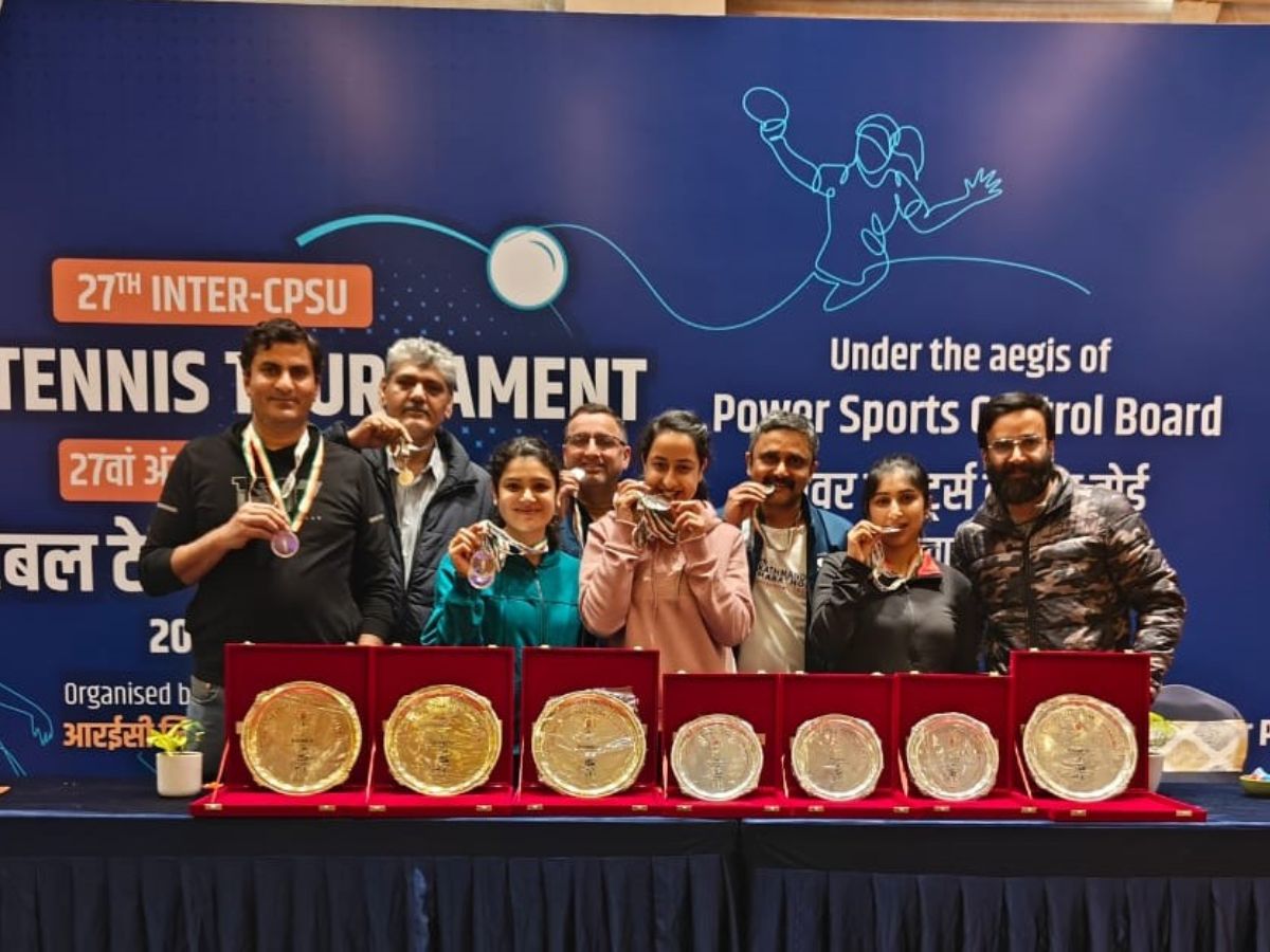 SJVN wins at 27th Inter-CPSU Table Tennis Tournament