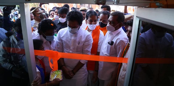 Shri Kishan Reddy Gangapuram inaugurates BJP Division Office Mettuguda