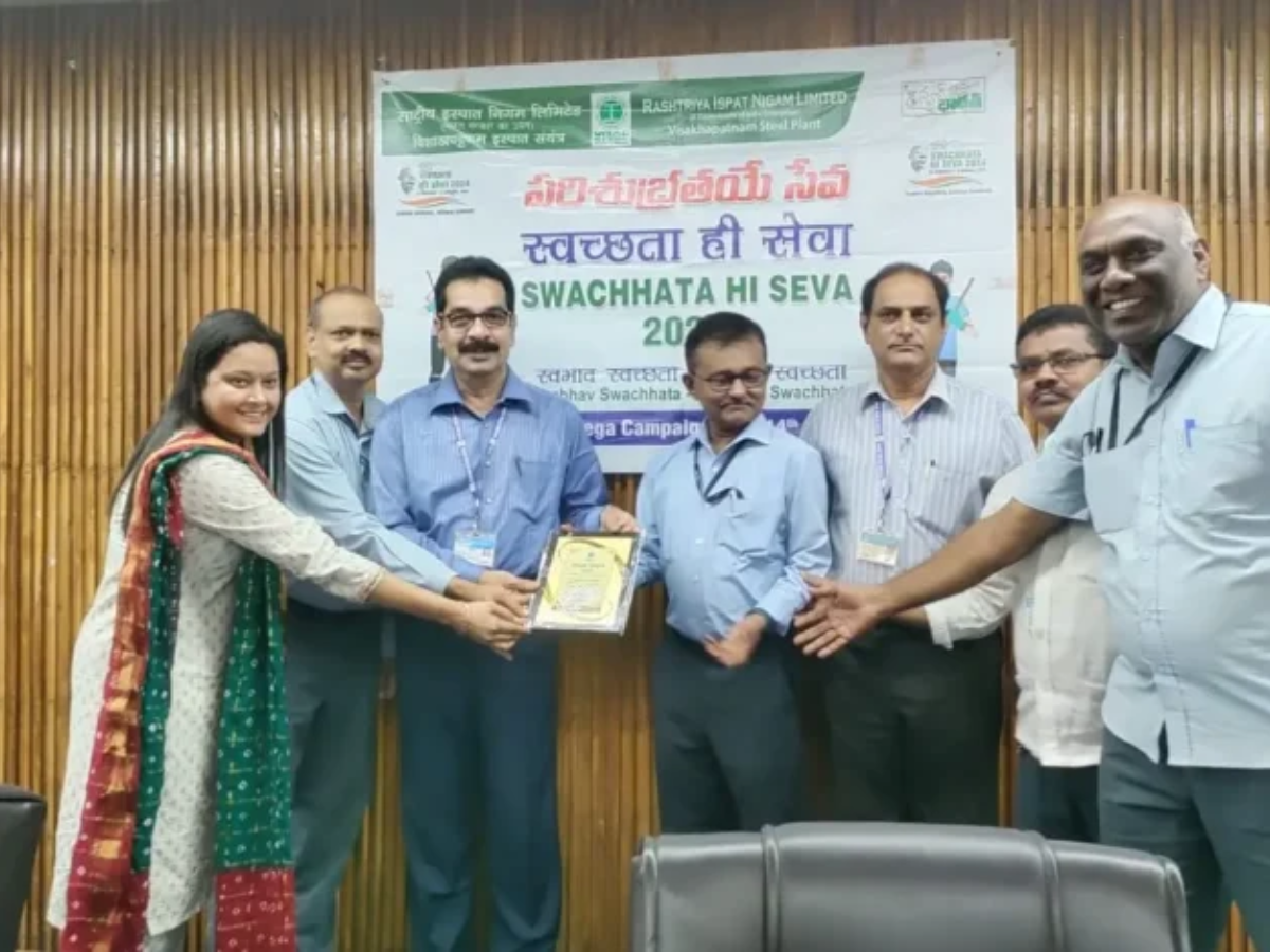 Swachhta Puraskar 2024 bestowed to Several Departments of Visakhapatnam Steel Plant, RINL