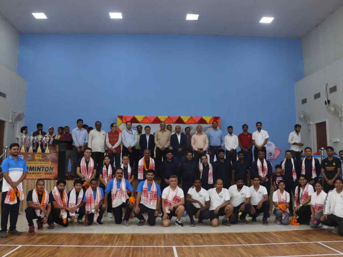 Swapnendu Kumar Panda, HOP North Karanpura inaugurates IRSM Badminton of ER-II