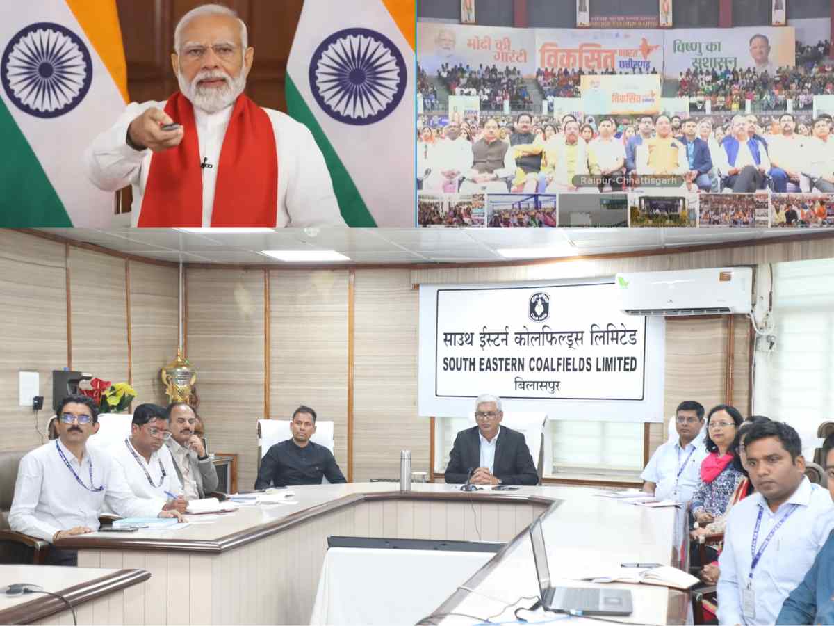 Three FMC projects of SECL inaugurated by PM Modi
