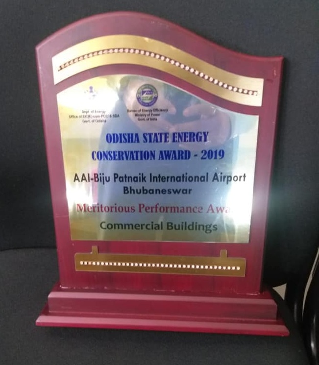 Bhubaneswar Airport Bagged Odisha State Energy Conservation Award