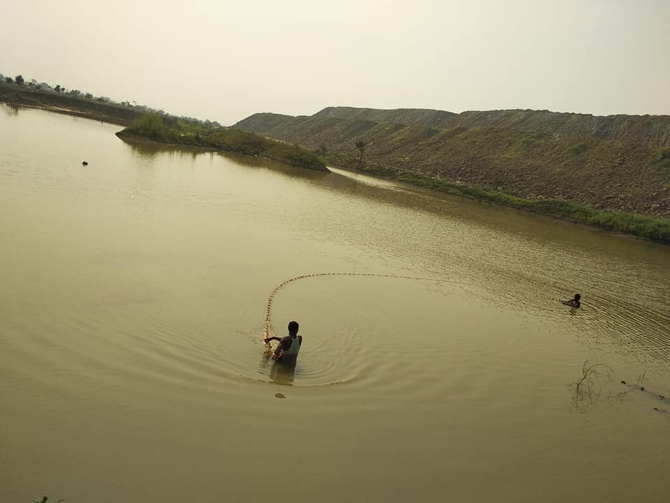 WCL turns a pond into a pisciculture centre