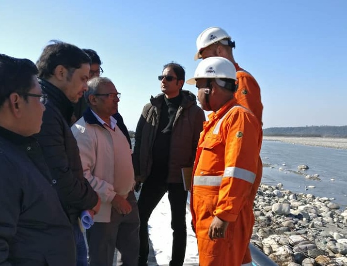 Chairman CWC visited the Dakpathar and Asan barrages