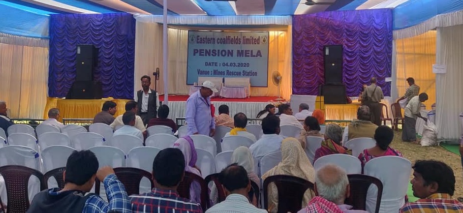 ECL organized pension mela at mines rescue station