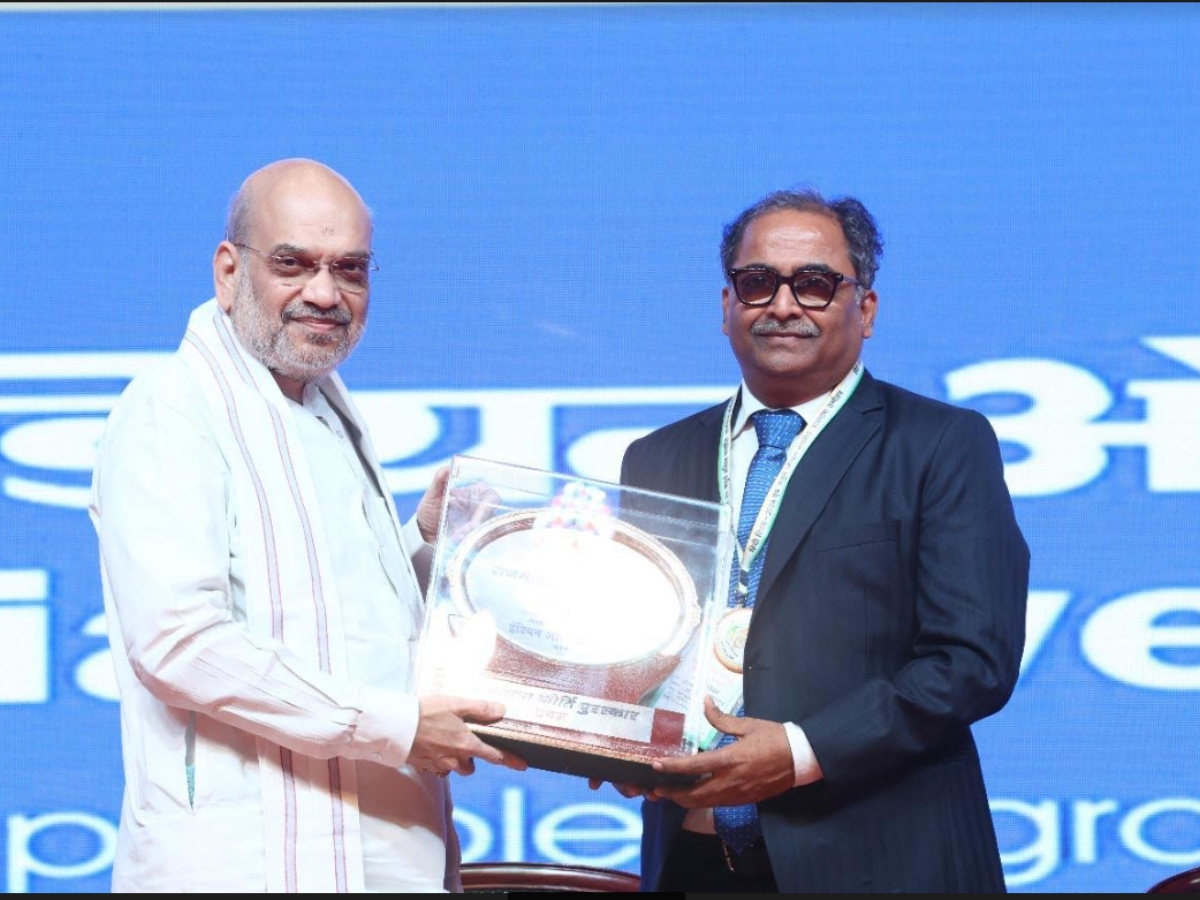 Indian Overseas Bank Honoured with Rajbhasha Kirti Pratham Puraskar