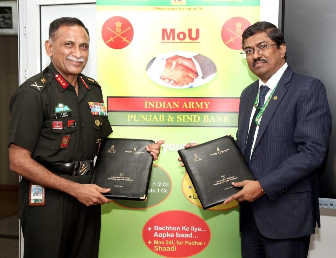 Punjab & Sind Bank signs pact with Indian Army for salary accounts