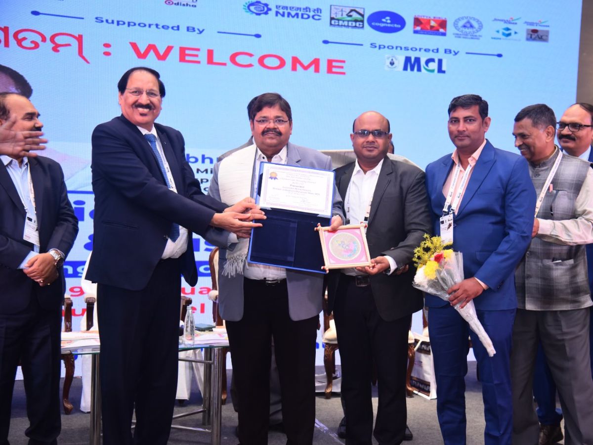 MOIL’s Balaghat Mine bags award for its excellence in hard rock mining technology