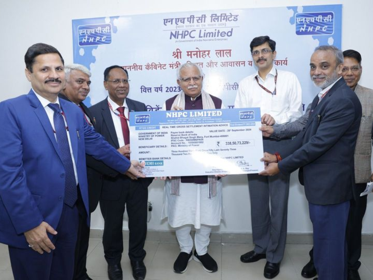 Navratna PSU NHPC paid final dividend to Govt