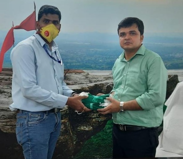 NCL handed over mask and sanitizer to sonbhadra administration