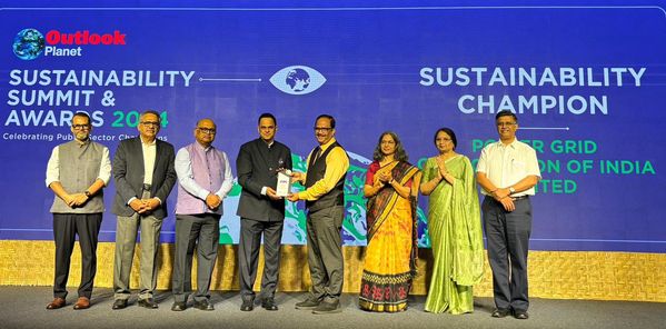 POWERGRID was conferred as Outlook Business Editor’s Choice ‘Sustainability Champion’ for Sustainable Development initiatives