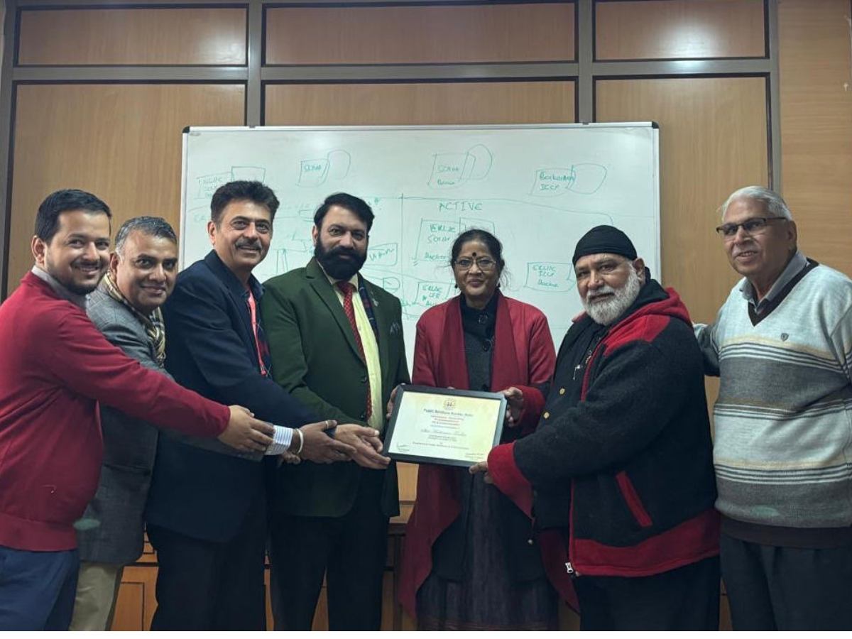 P.R. Society, Delhi Honors Shri Anshuman Tandon, CGM (CC), POWERGRID