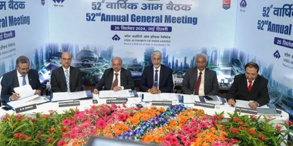 Steel Authority of India Limited conducted its 52nd Annual General Meeting