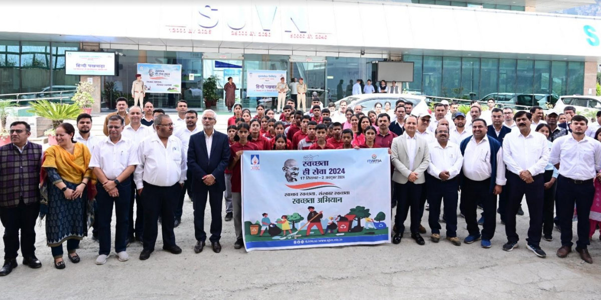 SJVN Organized Walkathon and Cleanliness Drive in Shimla