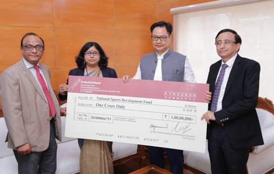 SPMCIL contributes rs 1 cr to national sports development fund