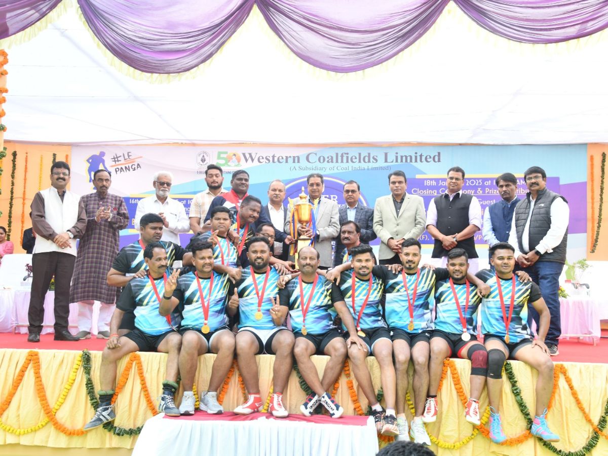 WCL's spectacular victory in Coal India Inter Company Kabaddi Tournament 2024-25